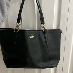 Spacious black Coach bag